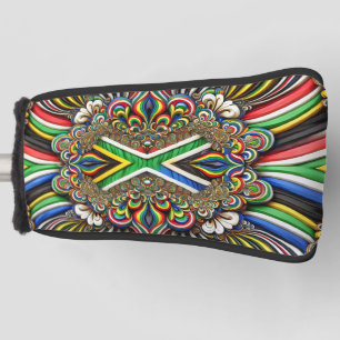 Golf Putter Hoesje met Zuid-Afrikaanse kleuren Des Golfheadcover