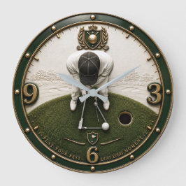 Golf Putting Golfer Gift Grote Klok
