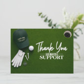 Golf Putting Green Flat Lay Bedankkaart (Staand voorkant)