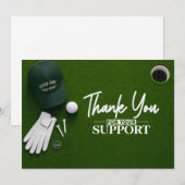 Golf Putting Green Flat Lay Bedankkaart (Voorkant / Achterkant)