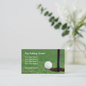 Golf Putting Green Golfbal Visitekaartje (Staand voorkant)