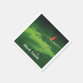 Golf putting green met naam  servet (Hoek)