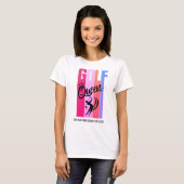 GOLF QUEEN Dames Golfer T-Shirt met Naam (Voorkant volledig)