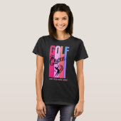 GOLF QUEEN Dames Golfer T-Shirt met Naam (Voorkant volledig)