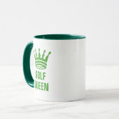 Golf Queen Funny Positive Message Golf Gift Mok (Voorkant links)