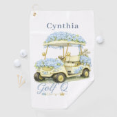 Golf Queen Hydrangea Persoonlijke Naam Golf Handdo Golfhanddoek (Insitu)