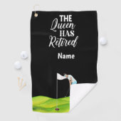 Golf Queen is met pensioen gegaan Golf Towel Golfhanddoek (Insitu)