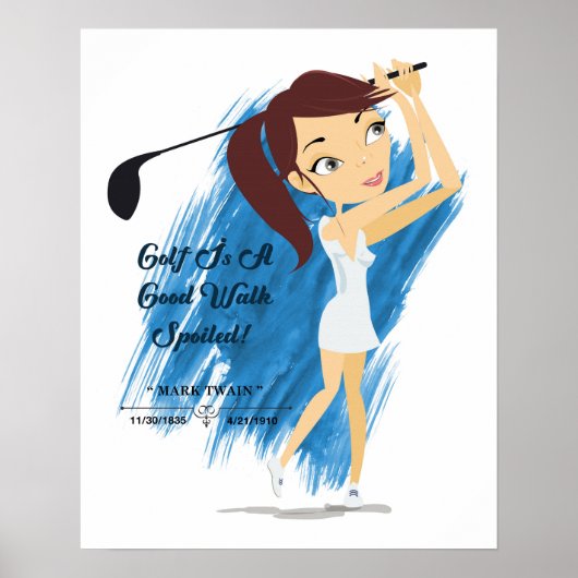 Golf Quote Poster (Voorkant)