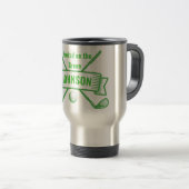 Golf Reis Mok - Gepersonaliseerd Cadeau - Verslaaf (Voorkant rechts)
