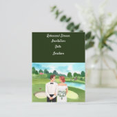 Golf-repetitie voor weddenschap briefkaart (Staand voorkant)