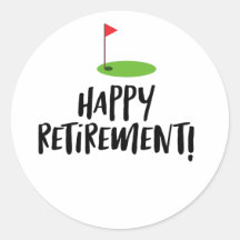 Golf Retire Happy Retirement met golfvlag