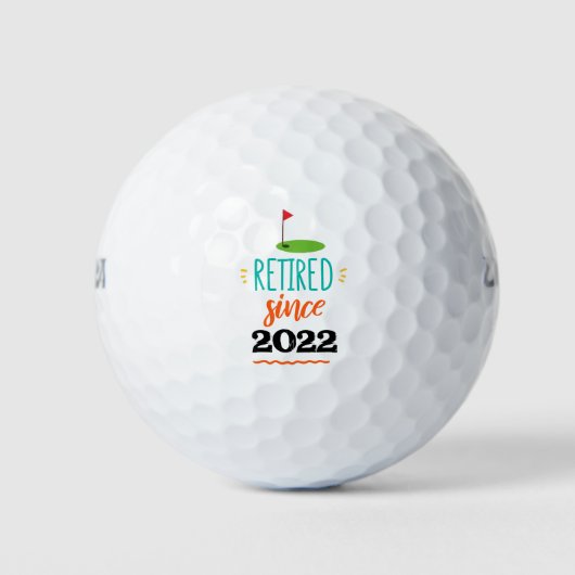 Golf Retire sinds 20xx met vlaggepensionering Golfballen (Voorkant)