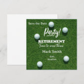 Golf  retirement for golfer  save the date (Voorkant / Achterkant)