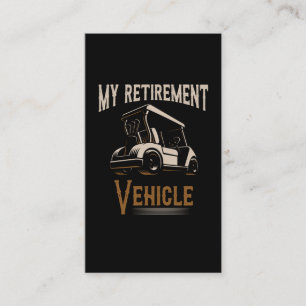 Golf Retirement Golf Course Club Golfing Visitekaartje