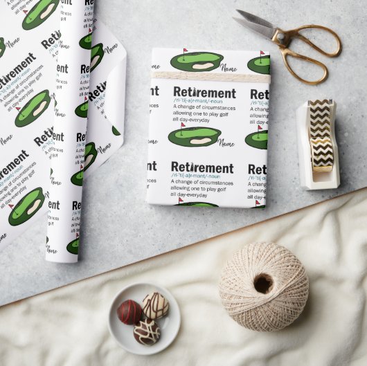 Golf Retirement golfbaan golfer Cadeaupapier (Crafts)