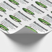 Golf Retirement golfbaan golfer Cadeaupapier (Hoek)