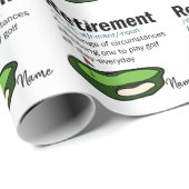 Golf Retirement golfbaan golfer Cadeaupapier (Rol Hoek)