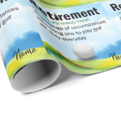 Golf Retirement golfbaan golfer Cadeaupapier (Rol Hoek)