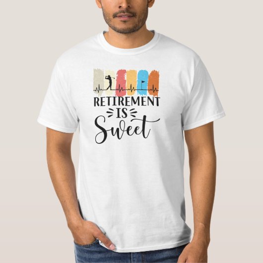 Golf Retirement grappig gezegde voor golfer T-Shir T-shirt (Voorkant)