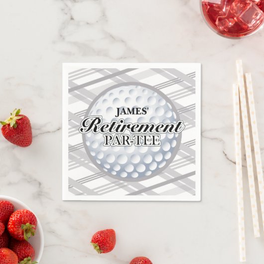 Golf Retirement Party, Aangepaste servetten (Insitu)