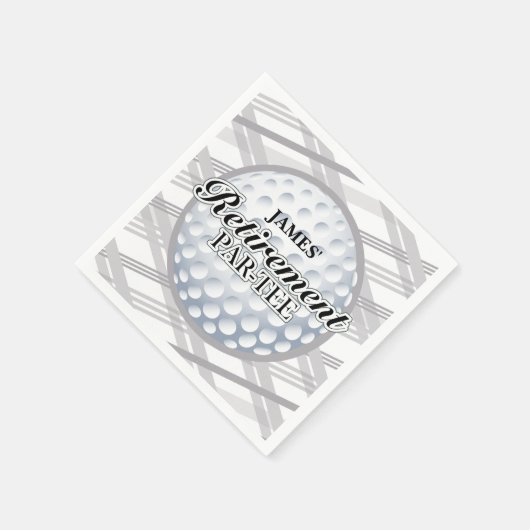 Golf Retirement Party, Aangepaste servetten (Hoek)