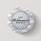 Golf Retirement Party Favor Ronde Button 3,2 Cm (Voorkant)