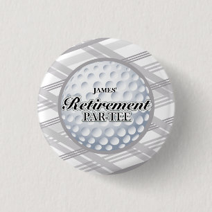 Golf Retirement Party Favor Ronde Button 3,2 Cm