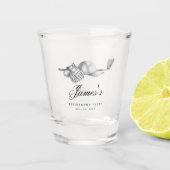 Golf Retirement Party Favoriet Custom Shot Glas (Voorkant)