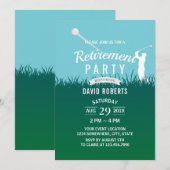 Golf Retirement Party Kaart (Voorkant / Achterkant)