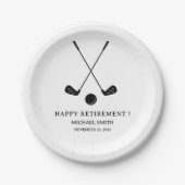Golf  Retirement Party  Papieren Bordje (Voorkant)