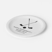 Golf Retirement Party Papieren Bordje (Gekanteld)