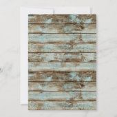  Golf Retirement Party Rustic Barn Wood Kaart (Achterkant)