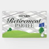 Golf Retirement Party Spandoek (Horizontaal)