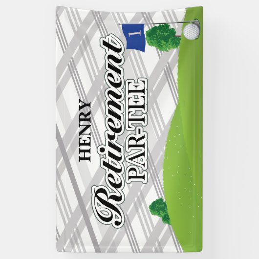 Golf Retirement Party Spandoek (Verticaal)