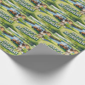 Golf Retirement thema voor Siamese Cat liefhebbers Cadeaupapier (Hoek)