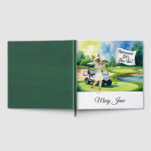 Golf Retirement thema voor Siamese Cat liefhebbers Gastenboek (Volledig)