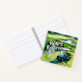 Golf Retirement thema voor Siamese Cat liefhebbers Notitieboek (Binnen)