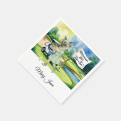 Golf Retirement thema voor Siamese Cat liefhebbers Servet (Hoek)