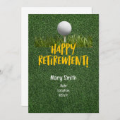 Golf Retirement voor golfer Kaart (Voorkant / Achterkant)