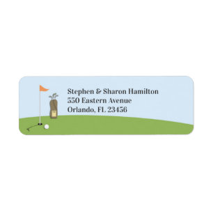 Golf Retouradres Labels