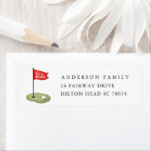 Golf Retouradres Sticker (Insitu)