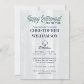 Golf Retro Happy Retirement Party Kaart (Achterkant)