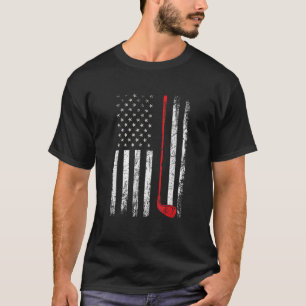 Golf Retro met Amerikaanse vlag Funny Golf Cl T-shirt