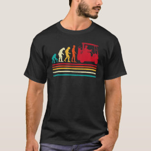 Golf Retro Stijl Evolutie Van De Mens T-shirt