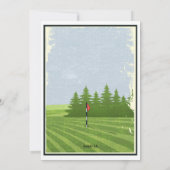 Golf Retro uitnodiging (Achterkant)