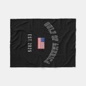 Golf Retro van Amerika EST 2025 Amerikaanse vlag M Fleece Deken (Voorkant (Horizontaal))