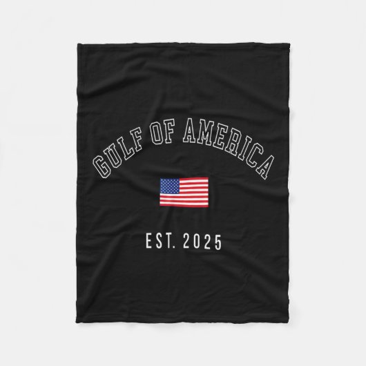 Golf Retro van Amerika EST 2025 Amerikaanse vlag M Fleece Deken (Voorkant)