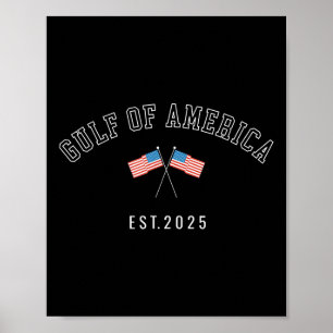 Golf Retro van Amerika EST 2025 Amerikaanse vlag M Poster