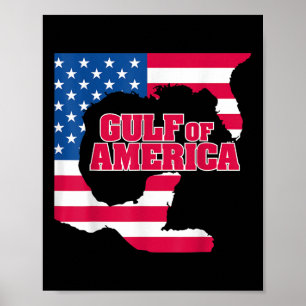 Golf Retro van Amerika EST 2025 Amerikaanse vlag M Poster