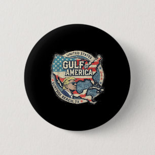 Golf Retro van Amerika EST 2025 Amerikaanse vlag M Ronde Button 5,7 Cm